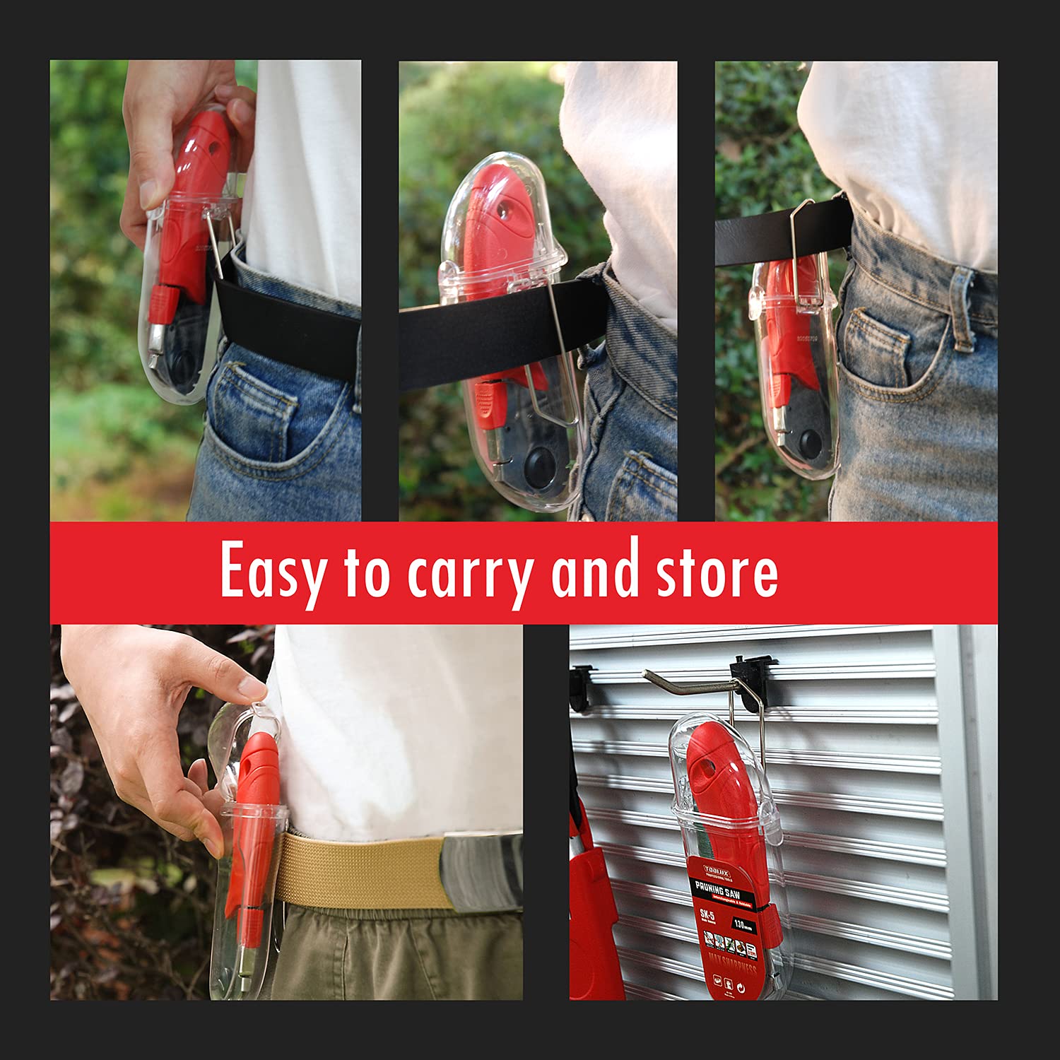 Snapklik.com : Hand Folding Pruning Saw Tree Wood Camping Saw 5 Inch ...