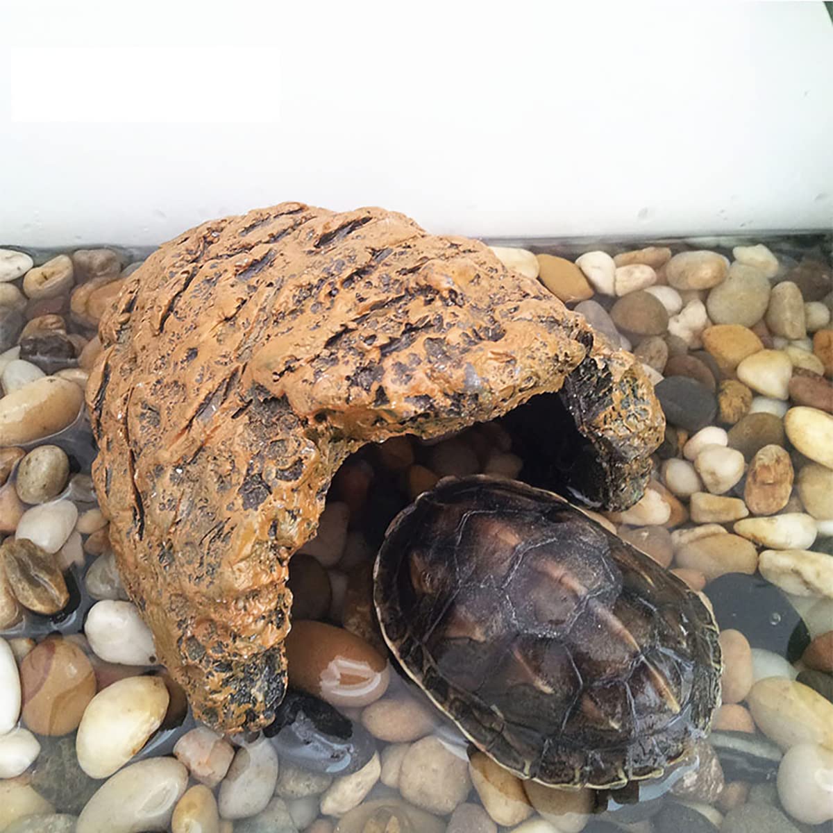 Grotta Nascondiglio Per Rettili E Tartarughe - Decorazione Per Acquario E Terrario, Resina Atossica - Foto 13
