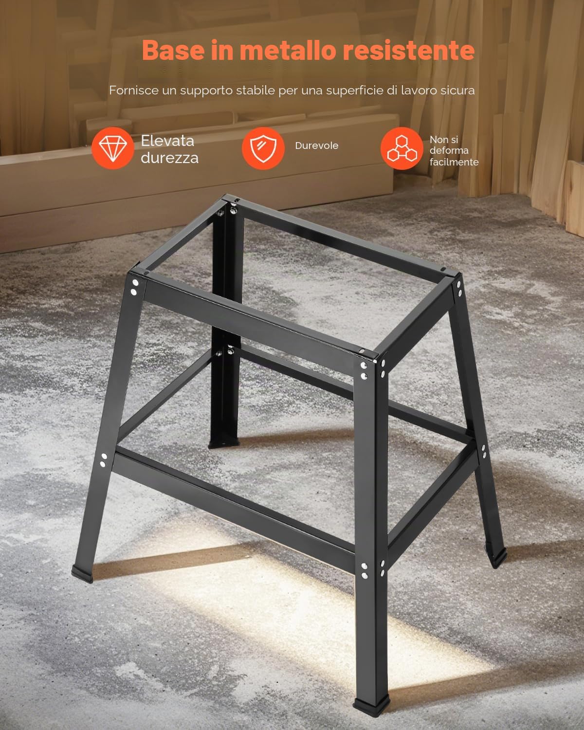 VEVOR kit di tavolo di fresatura di precisione, 800 x 606 x 36 mm, Accessori per Tavolo di Fresatura con Guida Regolabile, Piano in MDF, Base in Metallo Robusto, Porta di Raccolta della Polvere