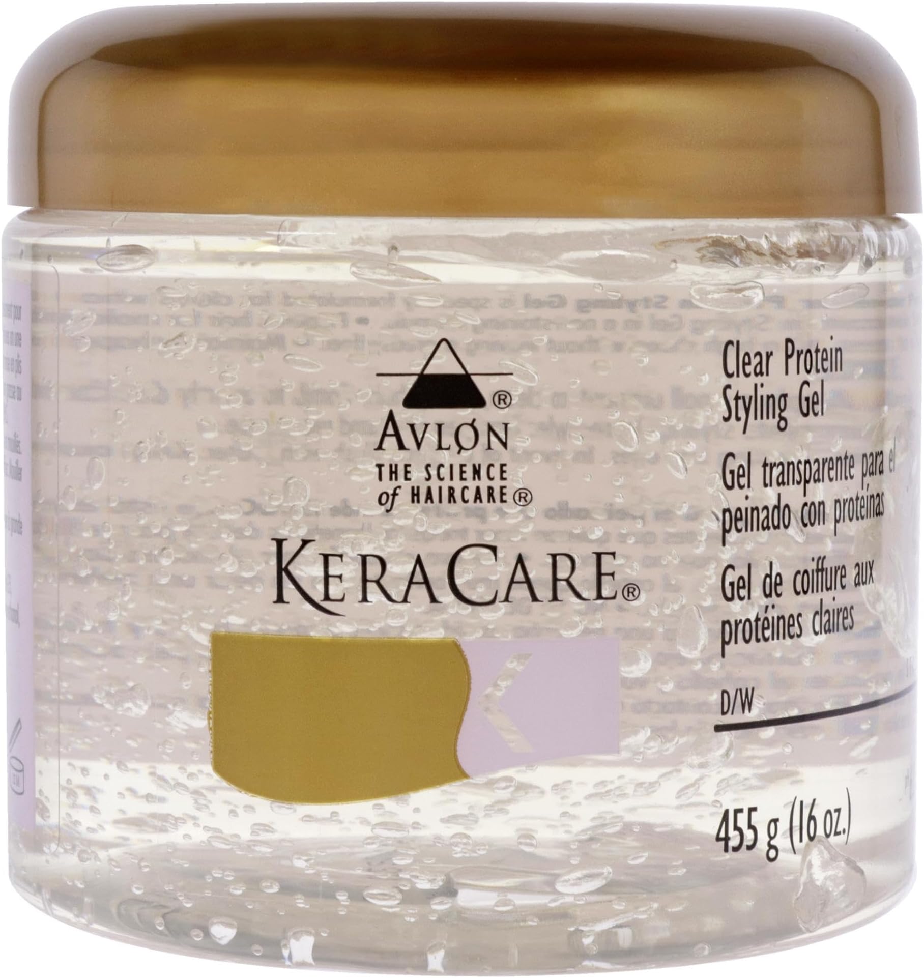 KeraCare Clear Protein Styling Gel by Avlon for Unisex - 16 oz Gel