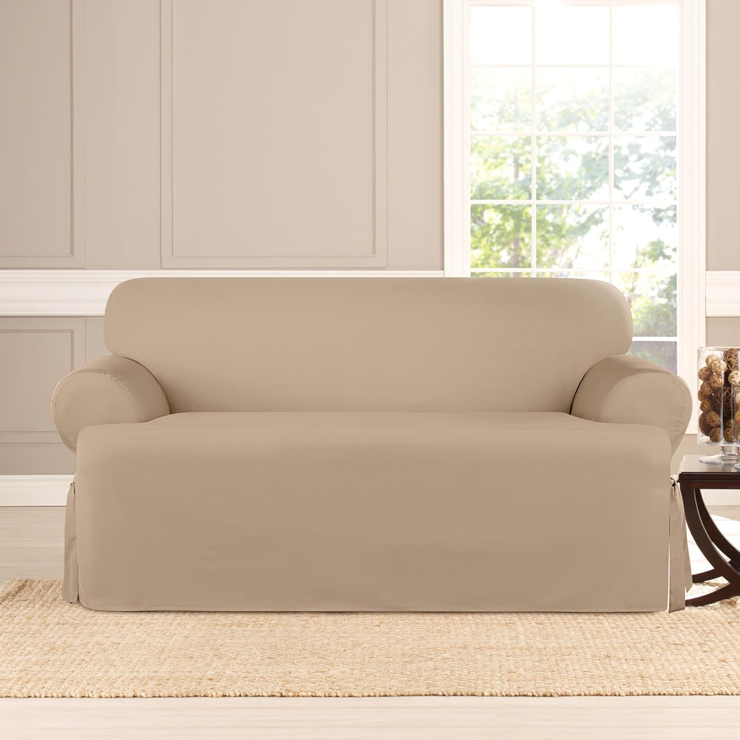 SureFit Heavyweight Cotton Duck TCushion Loveseat