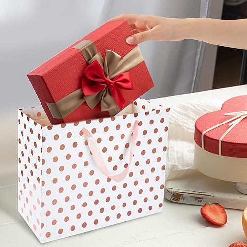 Miniatura 8 de Plauthus Bolsas de regalo extra grandes de 16 pulgadas para regalos con papel de seda para fiesta de cumpleaños y baby shower (4 paquetes, dorado,