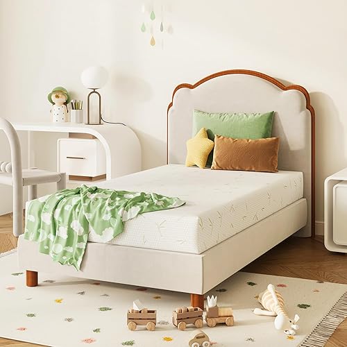 Miniatura 15 de Colchón matrimonial de 8 pulgadas en una caja, espuma viscoelástica refrescante con gel de té verde, firmeza media, sin fibra de vidrio, certificado