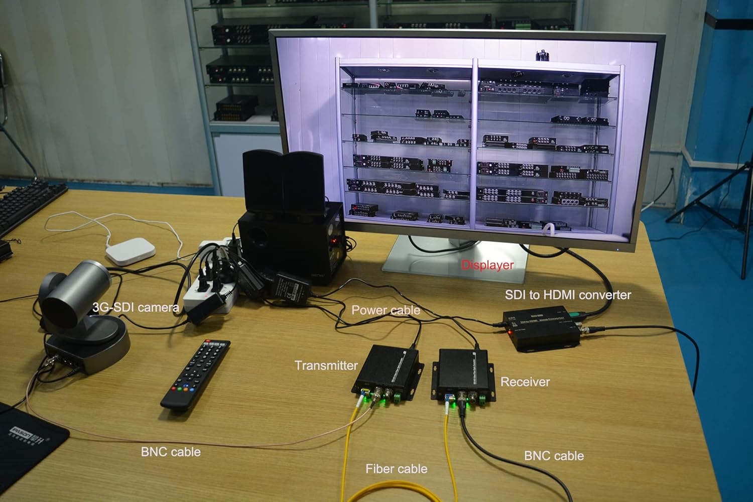 3G/HD-SDI Over Fiber Extender LC Uncompressed Professional Full HD Loop Out Singlemode Single Fiber up 20Km (12.4mi) No Loss Broadcast with 2X 3G SFP Module A Set