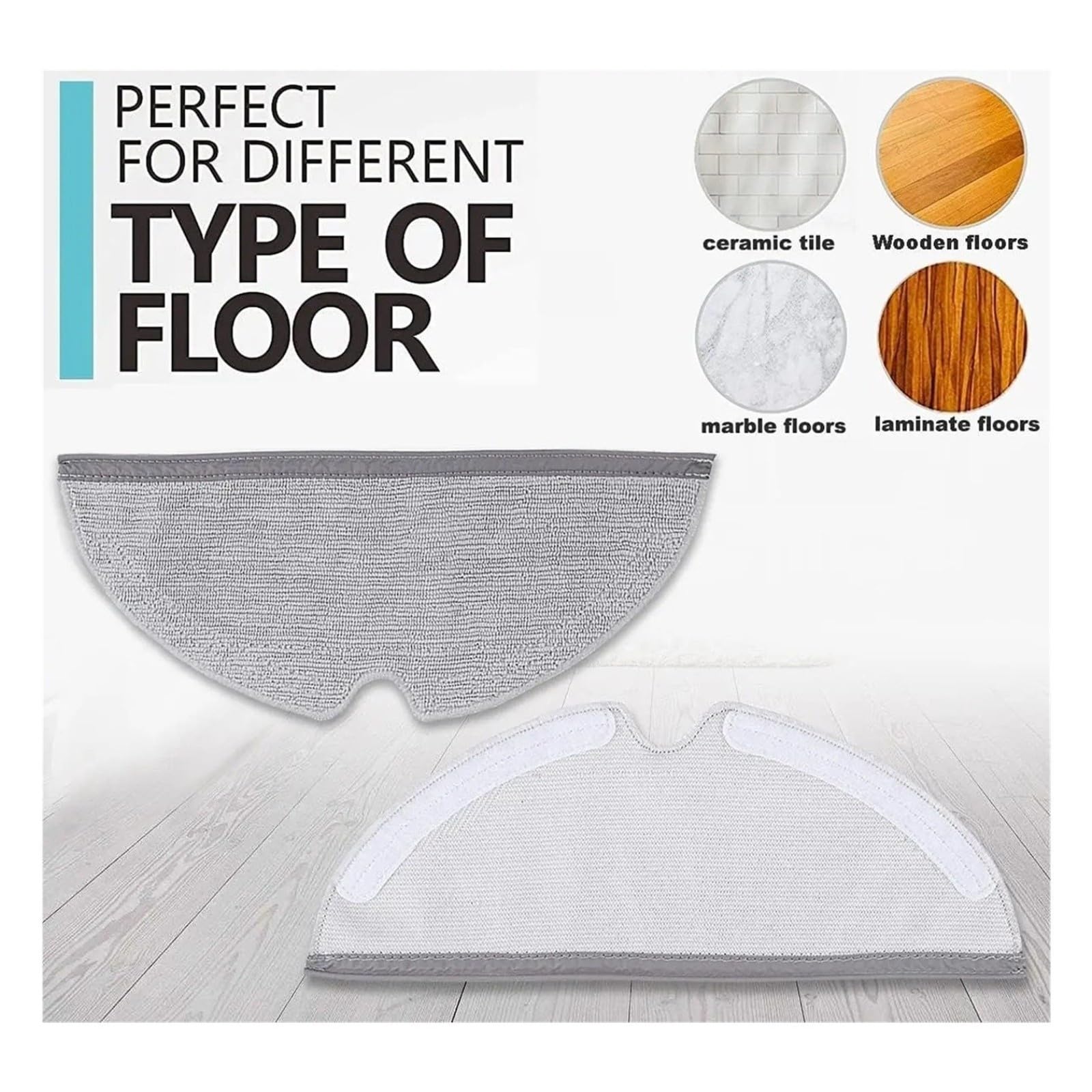 Chiffons De Nettoyage À Couverture Complète, Compatibles Avec Aspirateur Roborock,S5 S50 S51 S55 S6 S6 MAXV S5 MAX(10pcs)