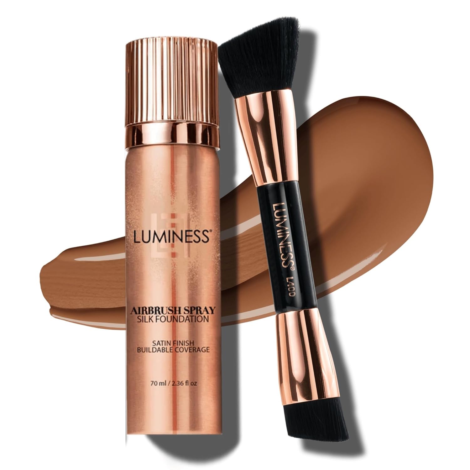 LUMINESS Silk Airbrush Spray Foundation & Buffing Brush