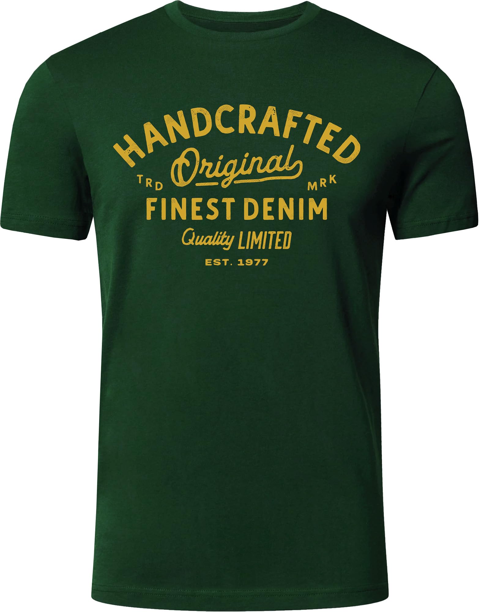 FULL TIME SPORTS Pack de 4 Camisetas Estampadas Hombre, Manga Corta, 100% Algodón, PRINT-002