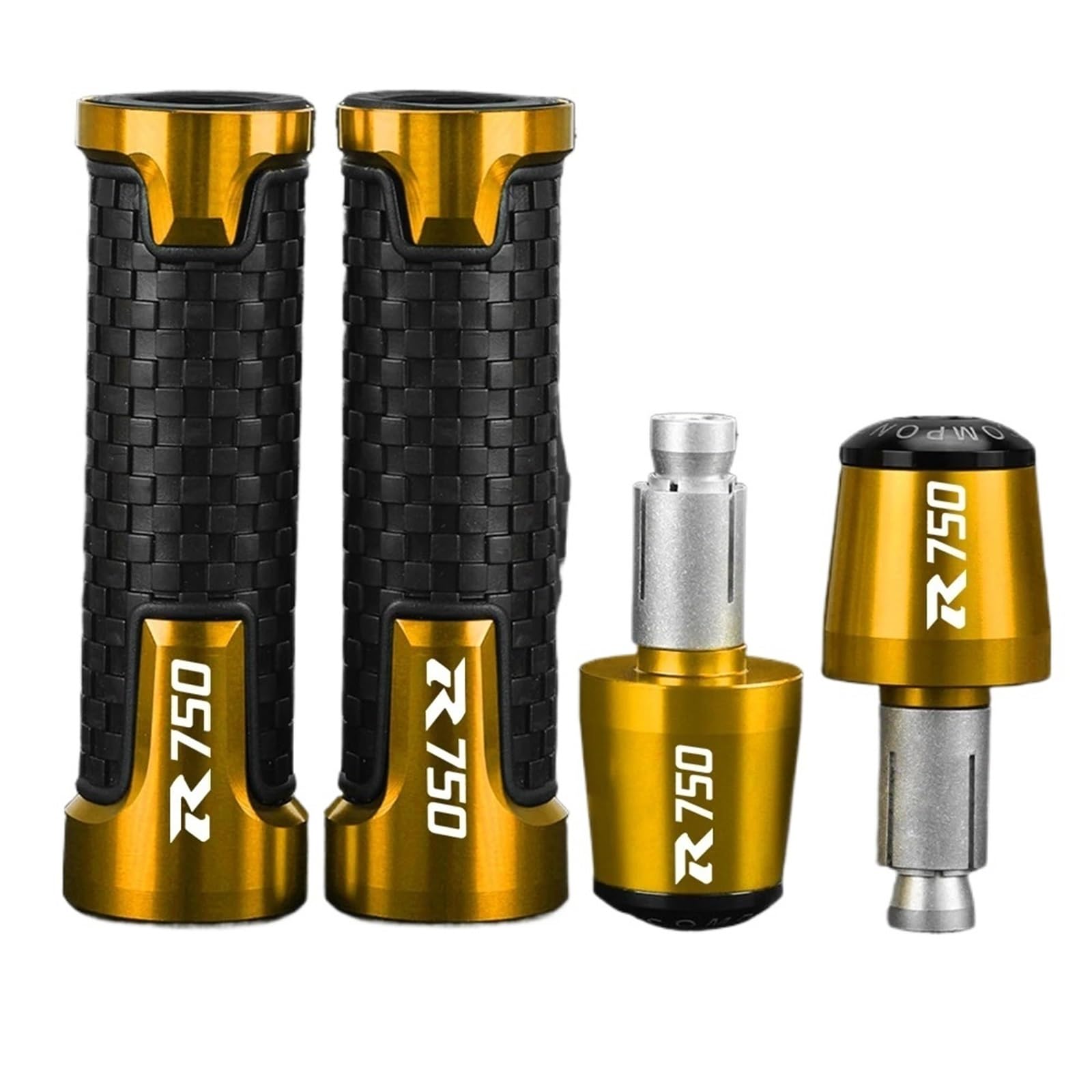 Embouts de Guidon Moto GSXR GSR GSXS 750 - Capuchon Coulissant en Aluminium CNC Rigide