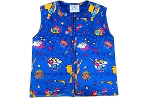 Weighted Sensory Vest for Kids with Autism ADHD Sensory Processing Disorder, Unisex Superhero Design