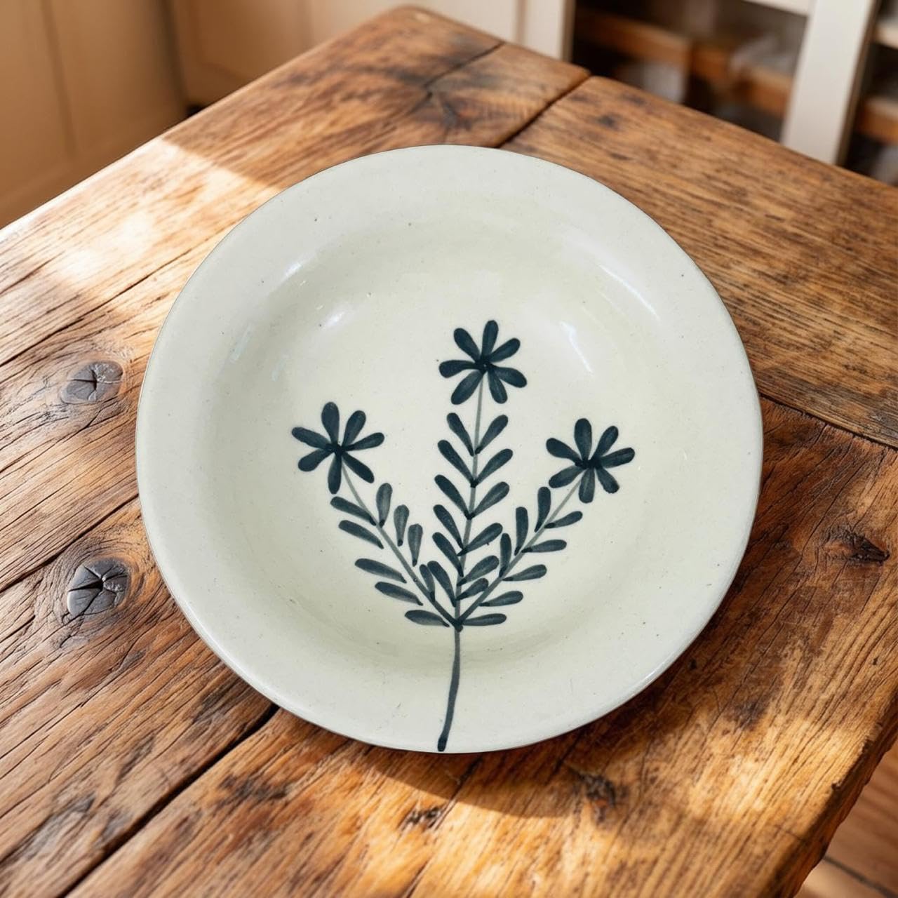 Blue Heart Ceramic Soup Plates - 2 Pack -17