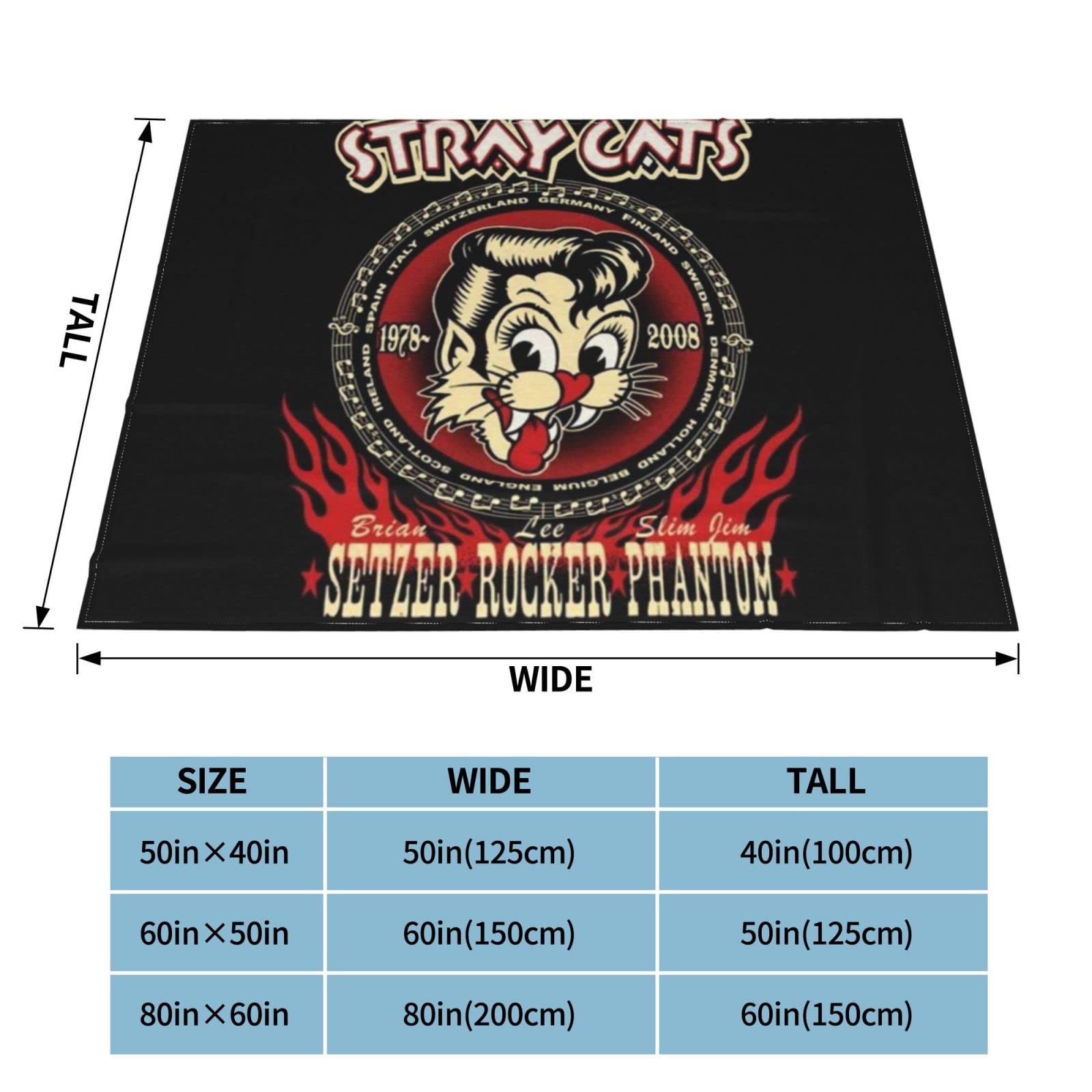 Amazon｜STRAY CATS ストレイ・キャッツ ブランケット blanket 