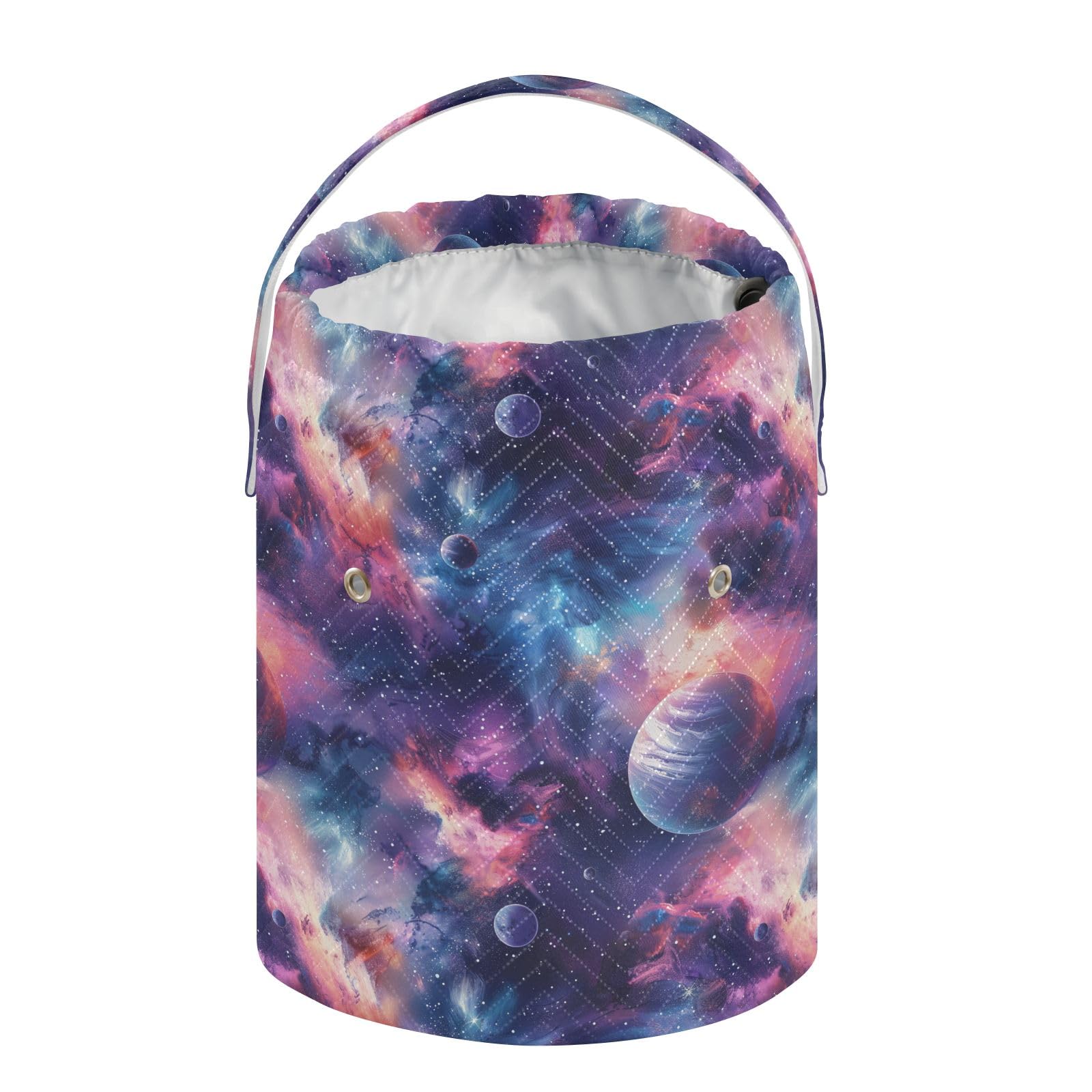 Yarn Storage Bag Small Crochet Bag Knitting Bag Organizer Cosmic Starry Sky Yarn Bags for Crocheting Basket