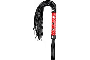 Red Horse Whip - Riding Whip for Horse - Faux Leather Horse Whip