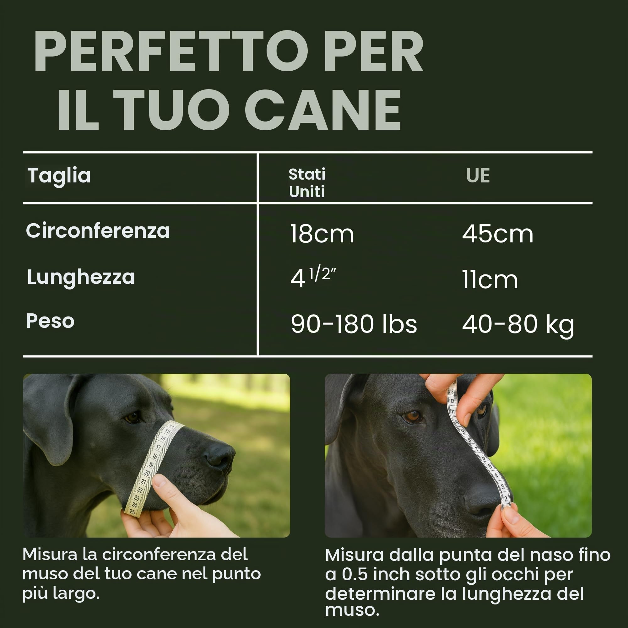 BronzeDog Museruola per cani in metallo, con cestino in filo metallico, maschera traspirante con cinghie in pelle regolabili, per cani di taglia extra large (XL)