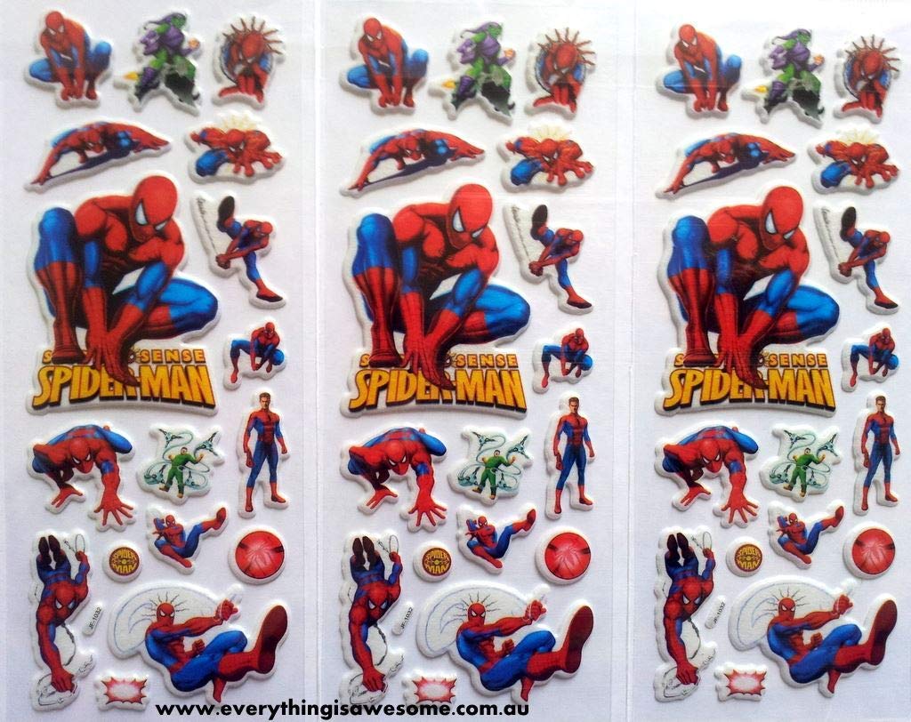 Super Easy Cartoon Character Puffy 3D Cute Funny Stickers (Set of 10