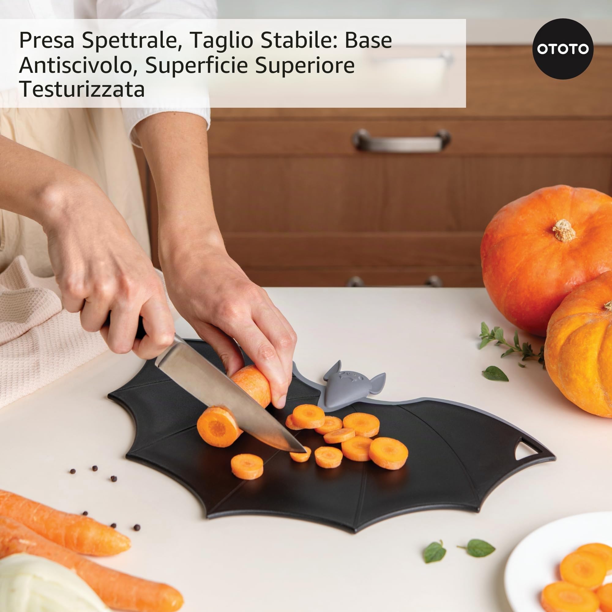 OTOTO Batty - Tagliere pieghevole per Halloween