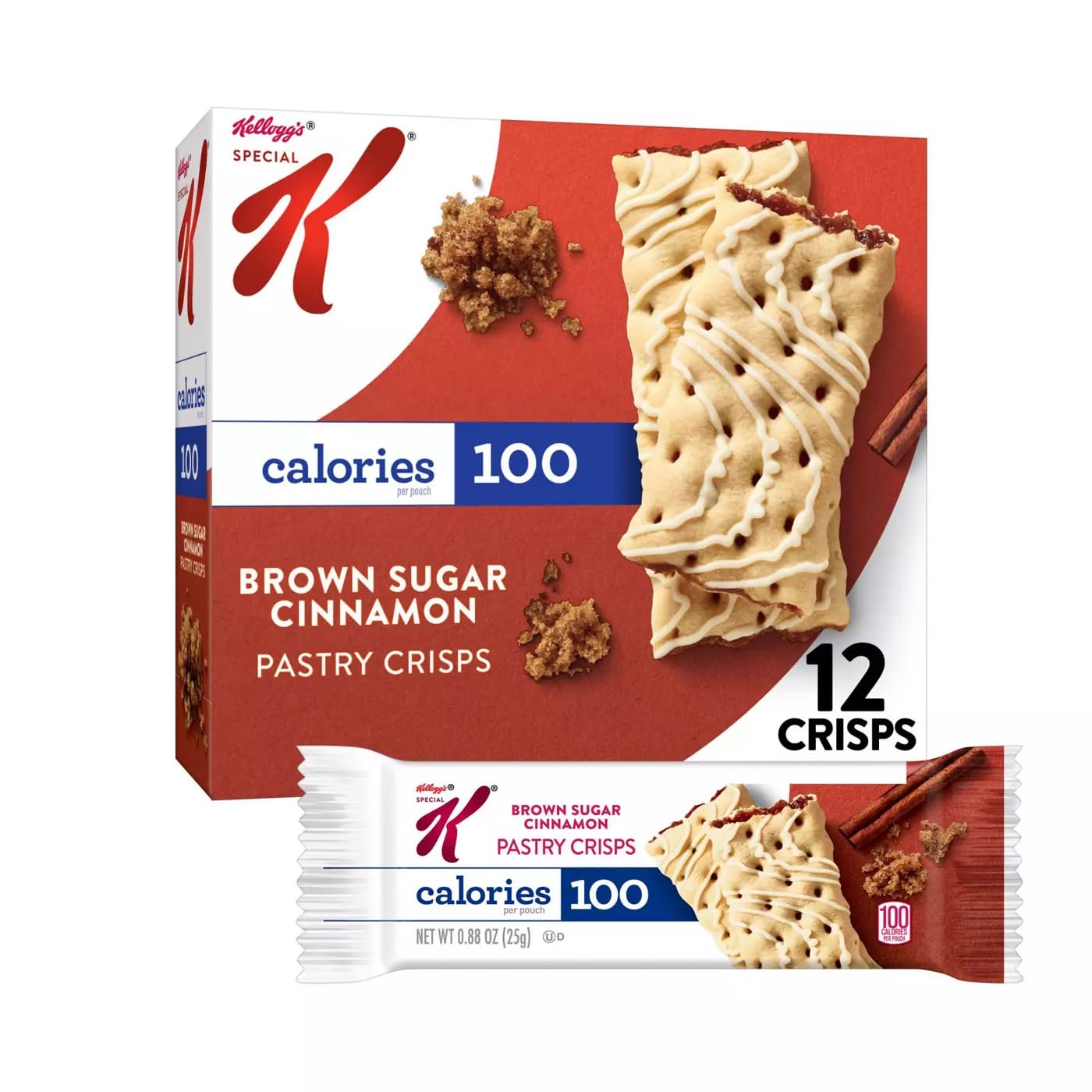 Kellogg's, Special K Pastry Crisps Brown Sugar Cinnamon, 12 ct (Pack of 2) Grocery