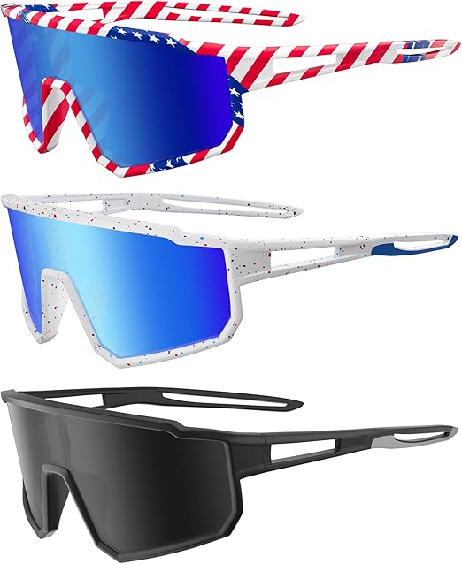 Kids Baseball Polarized Sunglasses Sports TR90 Lightweight Frame Sun Glass for Boys Girls Age 6-14 Softball Cycling