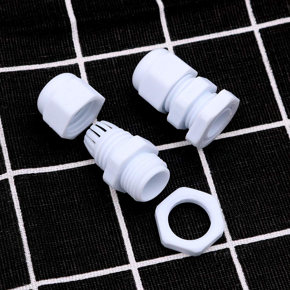 Namvo Lot de 100 presse-étoupes étanches IP68 réglables en nylon M10 x 1,5