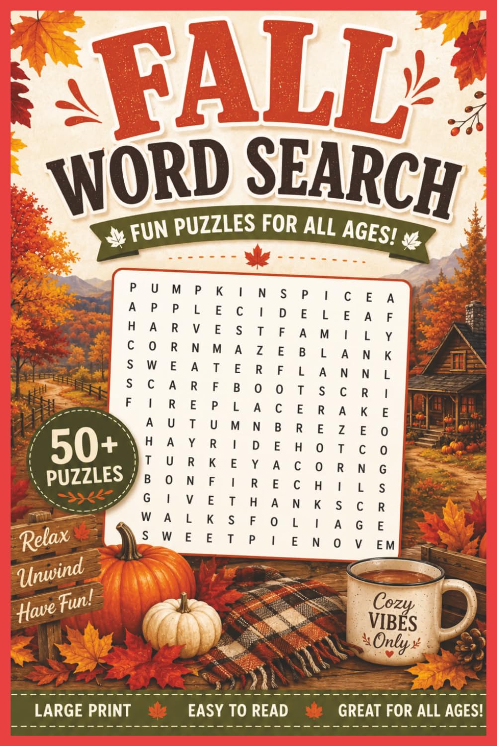 Fall Word Search: Fun Puzzles for All Ages