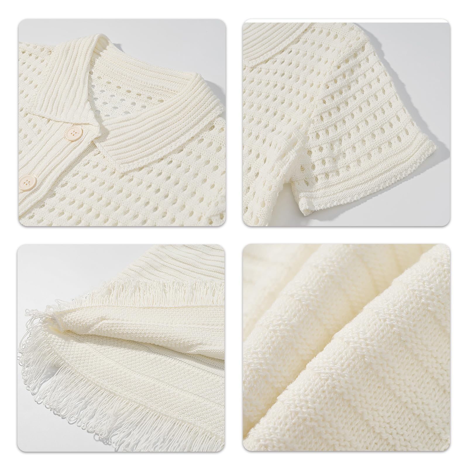 Conjunto de 2 piezas de camiseta de punto de ganchillo de manga corta de verano y falda corta para mujer, trajes de verano, playa, vacaciones