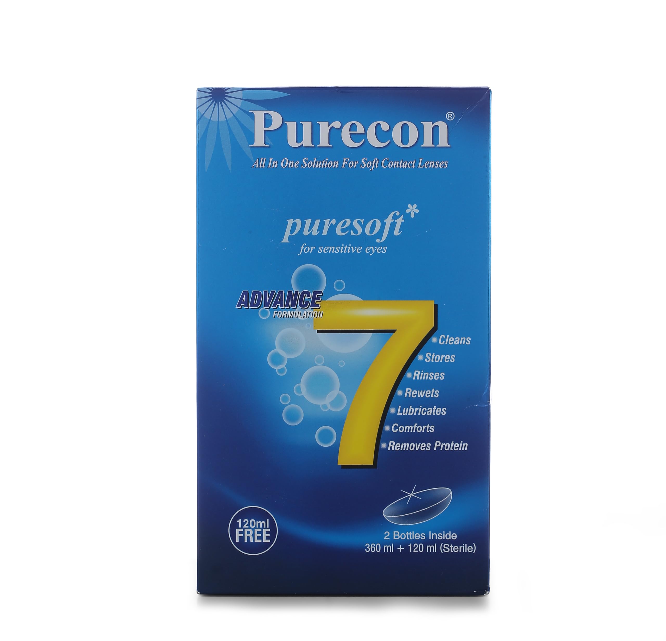Puresoft Contact Lens Solution – Multi-Purpose Disinfecting & Cleaning Combo Pack (360 ML + 120 ML) | For Soft Lenses | Travel-Friendly — Amazon image 5