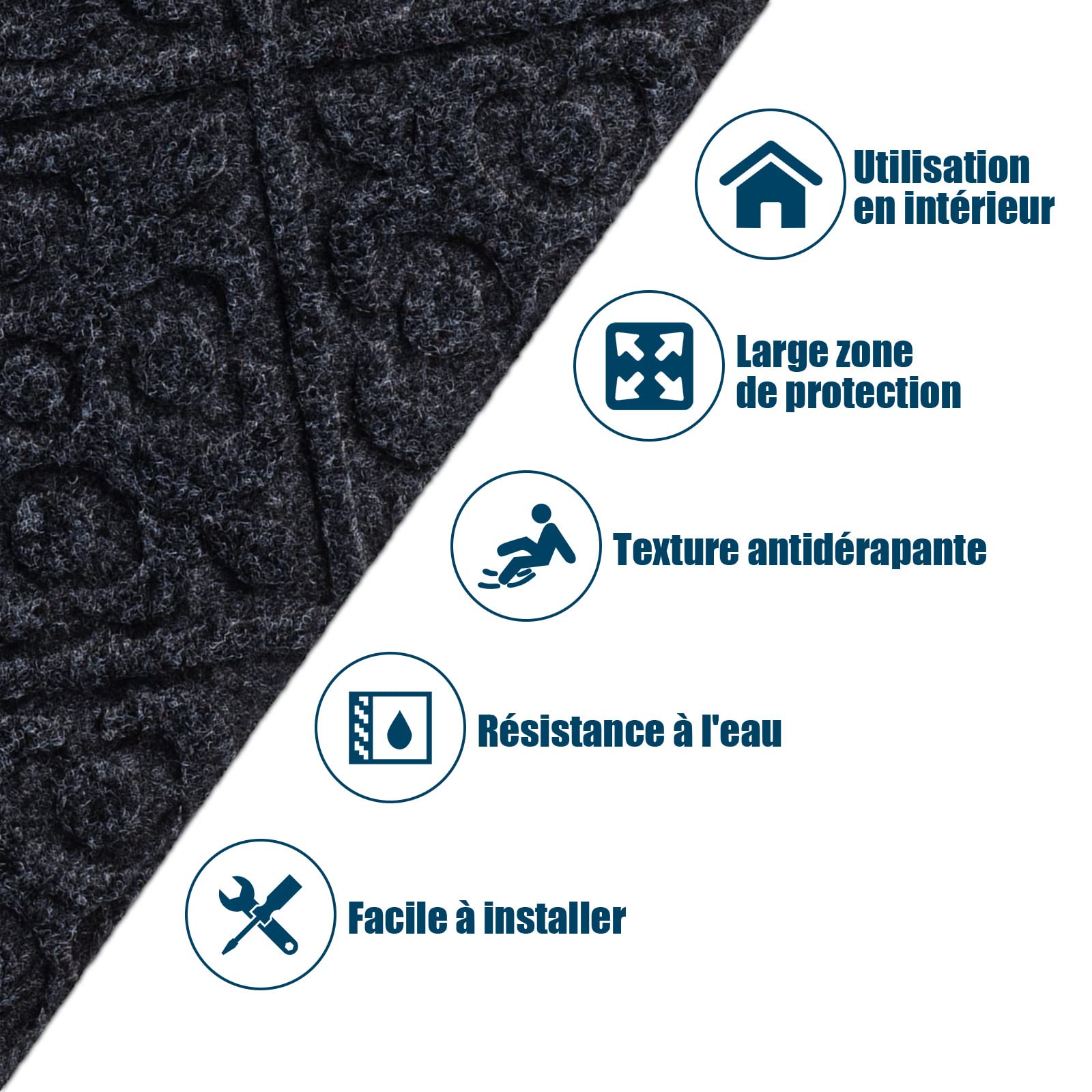 COSTWAY Lot de 15 Marchettes d'Escalier Antidérapant 20 x 76 cm Tapis de Protection Autocollants, Sécurité pour Enfants, Personnes Agées et Animaux Domestiques avec Adhésif Réutilisable (Gris)