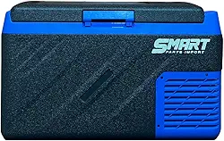 Geladeira Portátil Smart 40 Litros, Quadrivolt, Preta e Azul