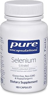 Pure Encapsulations Selenium (Citrate) - for Immune System Support & Cellular Health - Antioxidant Supplement - Supports Blood Flow* - Gluten Free & Vegan - 180 Capsules