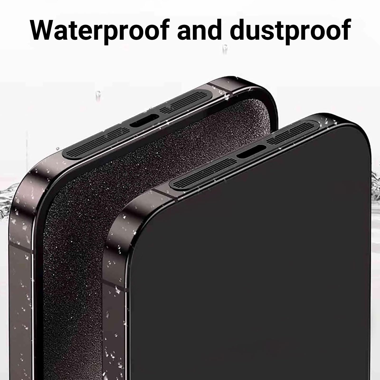 Adesivi Antipolvere Per IPhone 16/15 Pro - 5 Pezzi, Rete Altoparlante E Porta Ricarica, Lega Alluminio