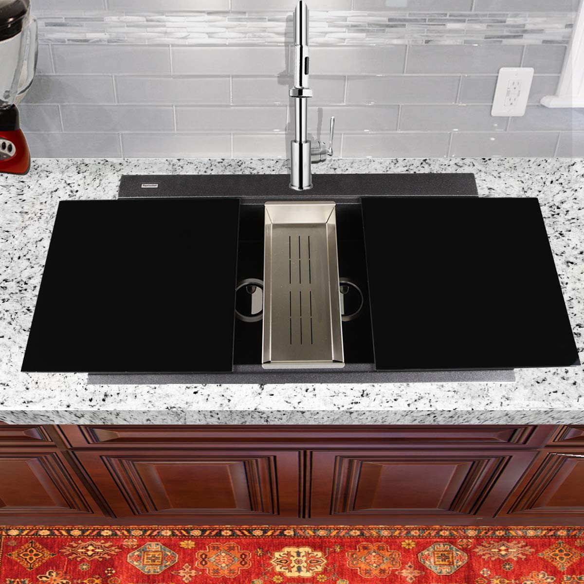 Plymouth 34" x 20" Double Bowl Kitchen Sink