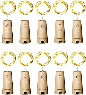 30+ Glass Bottle Decor Ideas for Chic Living Rooms 55 Aluan Wine Bottle Lights with Cork, 12 LED 10 Pack Fairy / String Lights...