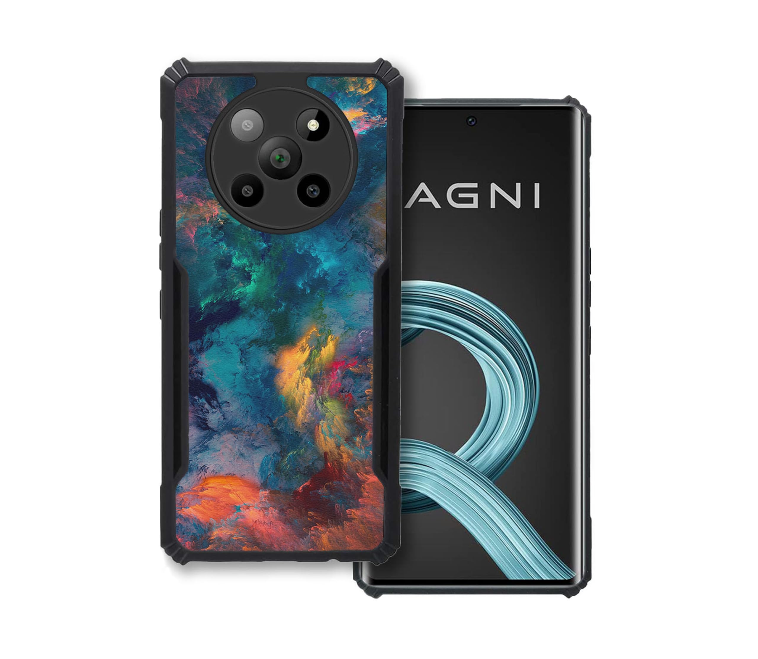 COBERTA Back Cover for Lava Agni 2 5G Back Cover Case - Blue Colour storm PT99 D11305 (B0CSXKFRBF) Amazon Price History, Amazon Price Tracker