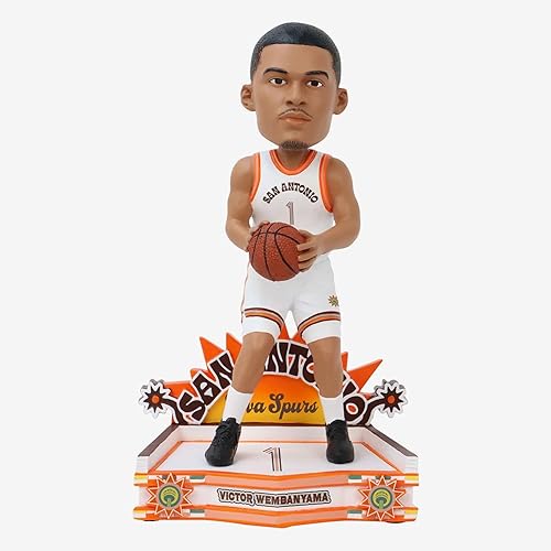 Victor Wembanyama San Antonio Spurs 2024 Jersey de la Ciudad Bobblehead NBA Baloncesto