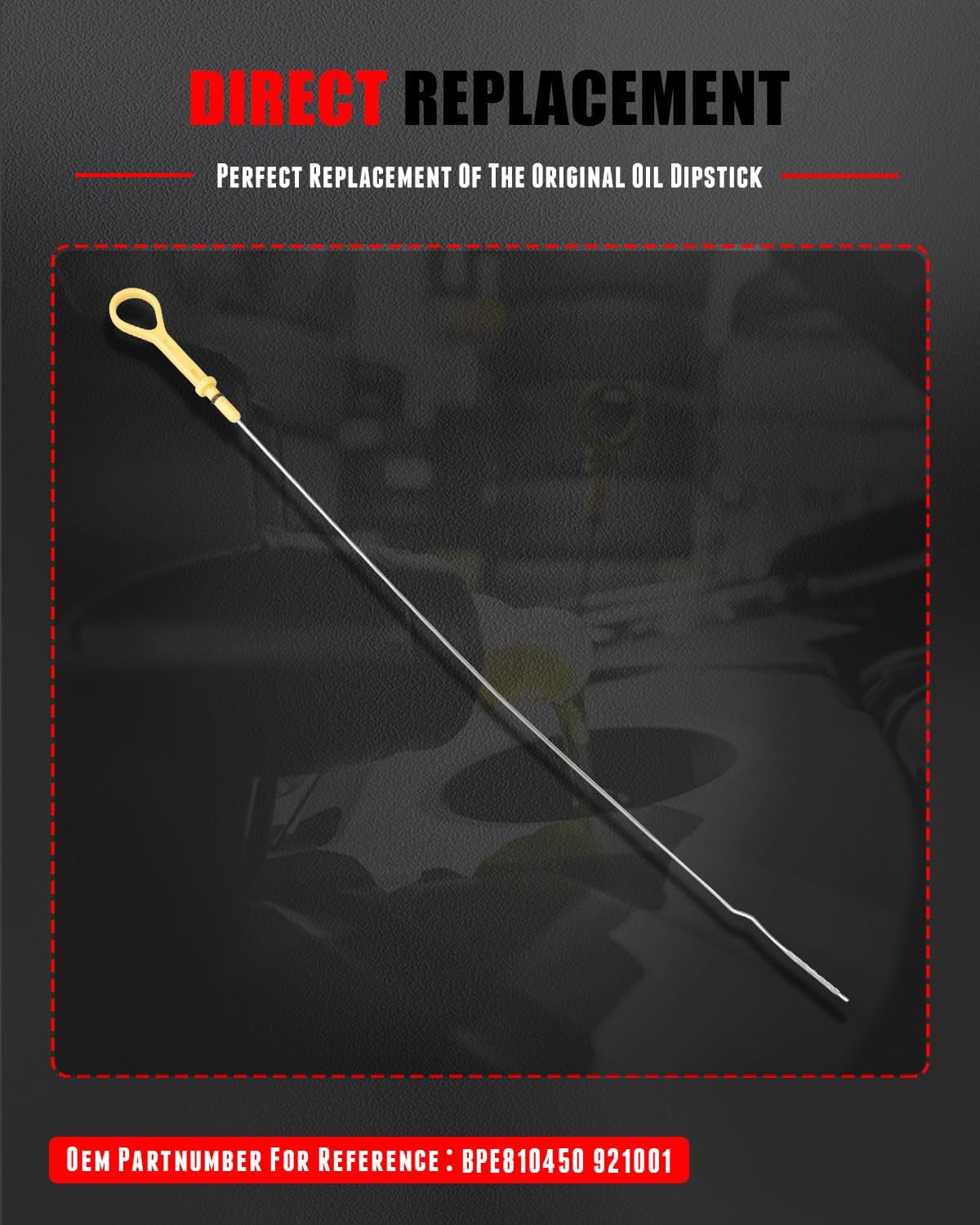 CCIYU BPE810450 Engine Oil Dipstick Replacement for 1994 1995 1996 1997 for Mazda Miata Dip Stick for Checking Oil