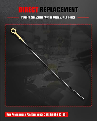 Miniatura 6 de CCIYU BPE810450 Reemplazo de la varilla de medición de aceite de motor 1994-1997 para Mazda Miata Dip Stick para comprobar la varilla de medición de