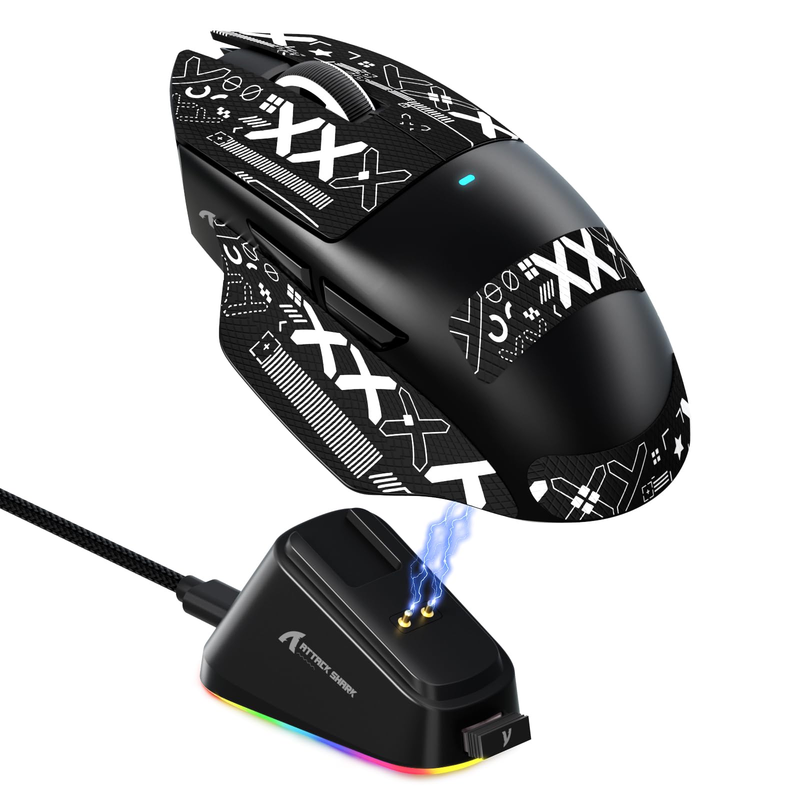 Amazon | MAMBASNAKE x ATTACK SHARK V6 ゲーミングマウス ワイヤレス