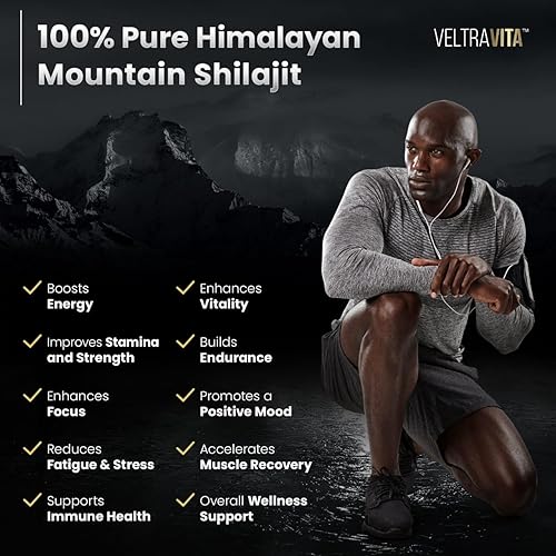 Miniatura 3 de Gomitas Shilajit puras del Himalaya con Ginkgo Biloba, Chaga y Ashwagandha KSM-66  Shilajit para hombres y mujeres  10000 mg de potencia máxima  76%