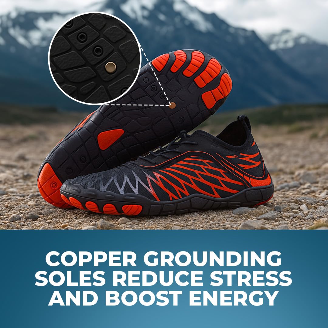 Zapatos descalzos con cobre, flexibles