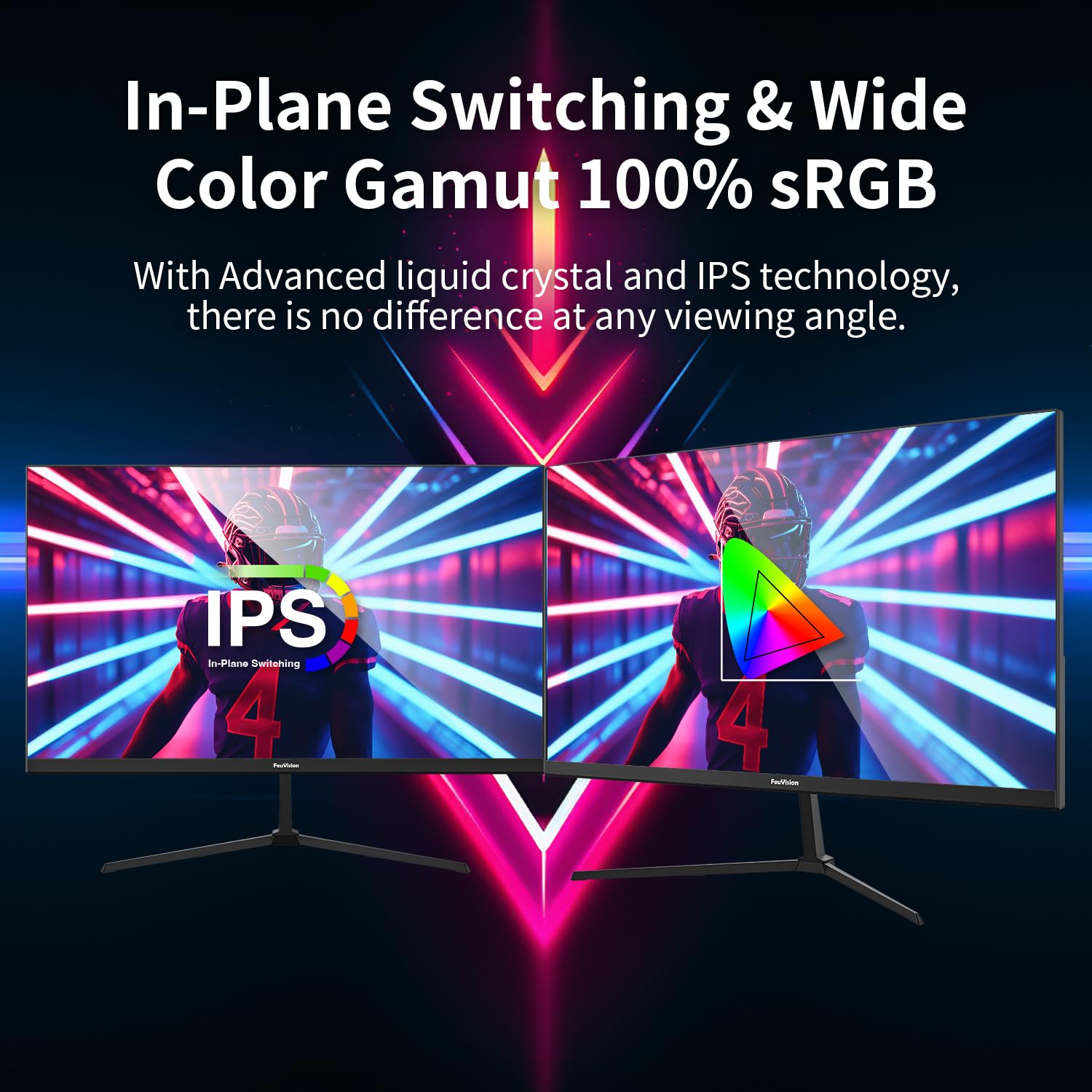 FeuVision 27 inch Gaming Monitor 240Hz, FHD 1080p, IPS Panel, 1ms