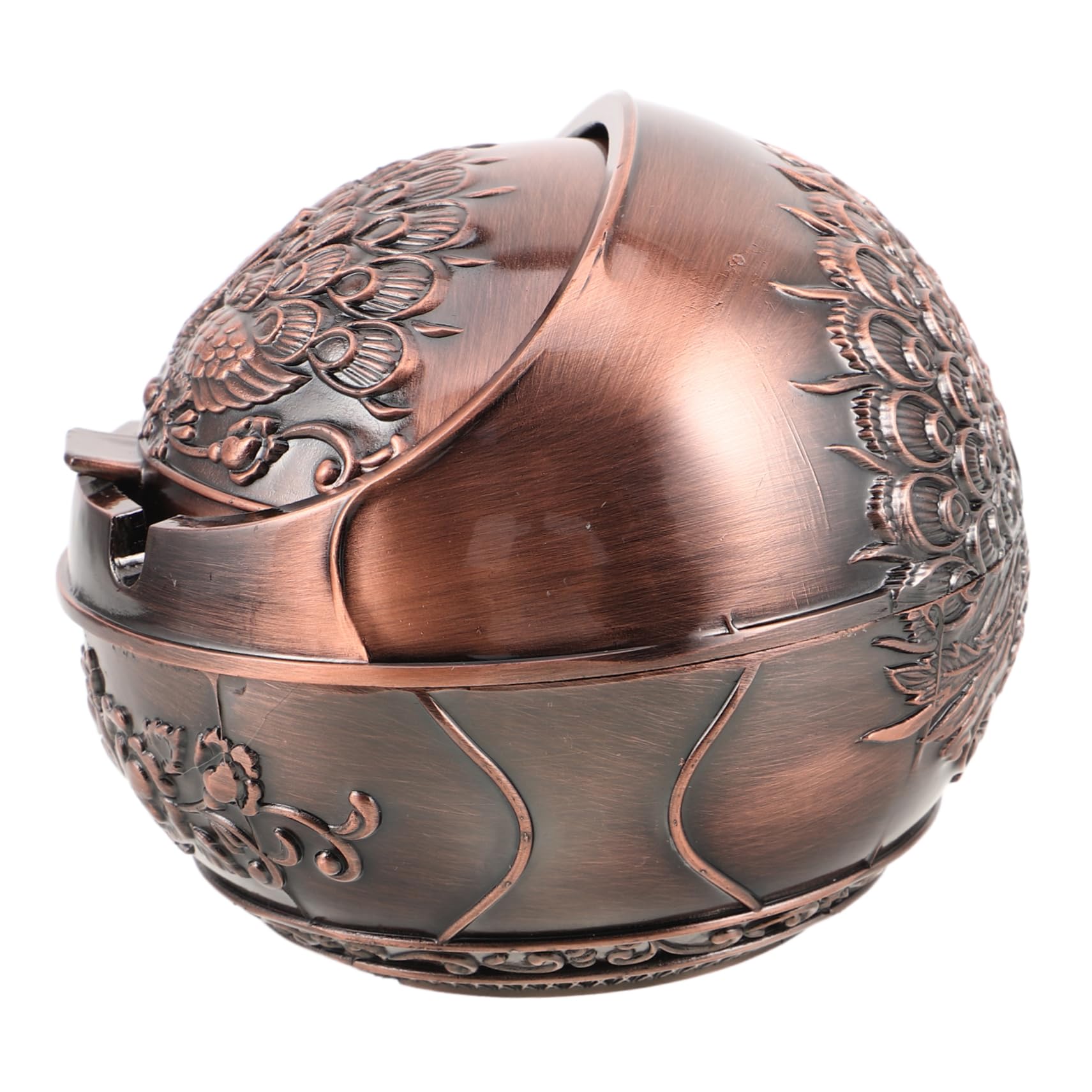 Vaguelly Winddichter Aschenbecher Mit Deckel Aus Metall Vintage Aschenbecher Für Zigaretten Runde Zigarettenablage Für Balkon Terrasse Und Innenbereich Für Raucher Zuhause