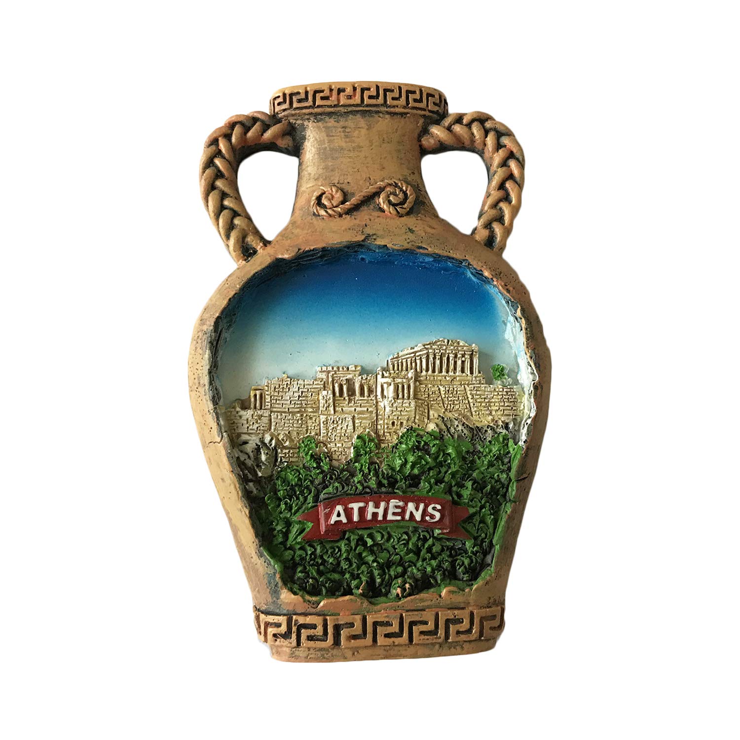 Wedarego Athens Greece 3D Refrigerator Magnet Tourist Travel Souvenirs Handmade Resin Craft Magnetic Stickers Home Kitchen Decoration Fridge Magnet Collection Gift