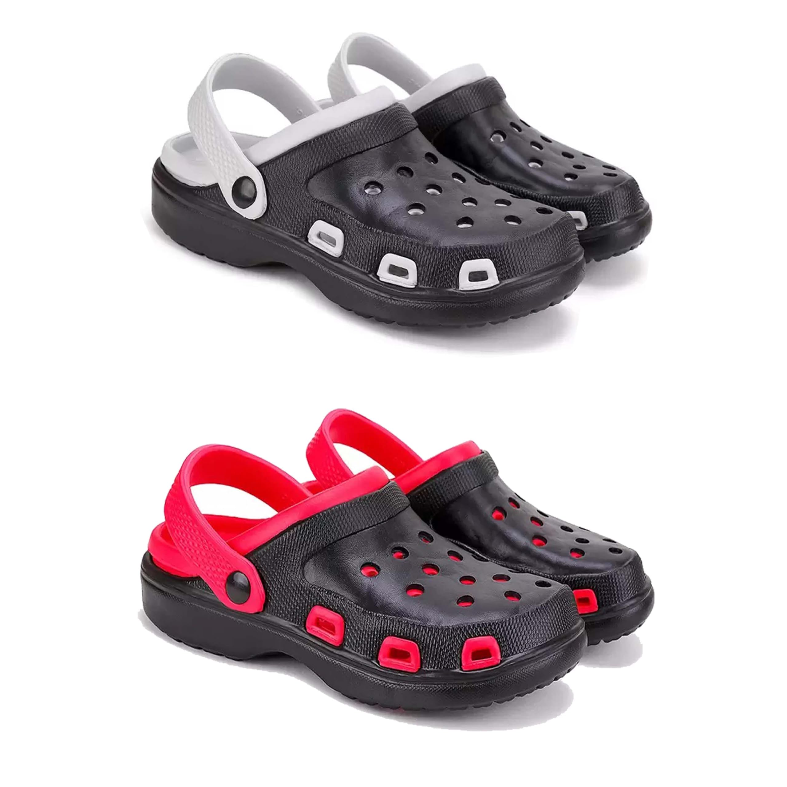 Men's Sandals Clogs| Lightweight Wear| Stylish & Easy to Wear For Men's PCV-SAN-(2-COMBO)-3018-3017