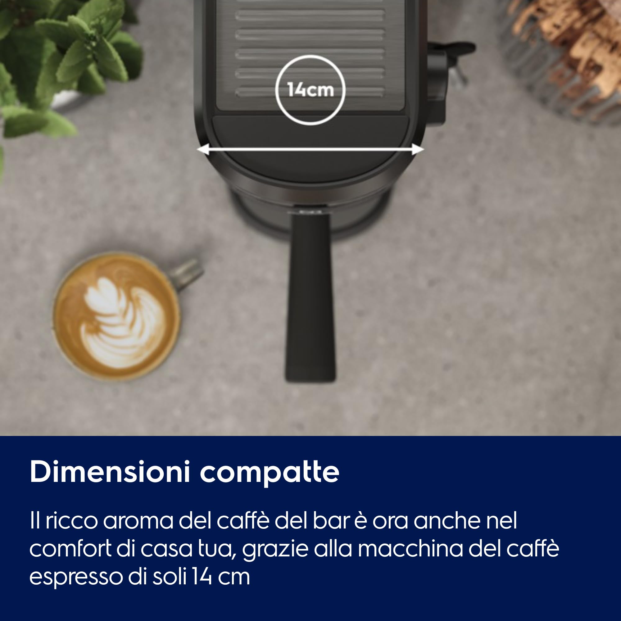 Electrolux Explore 6 Macchina per Caffè Espresso e Cappuccino E6EC1-6BST, 2 tazze, tecnologia ThermoBlock, set filtro 2-1 incluso, Caffè in Polvere e Cialde E.S.E., colore nero
