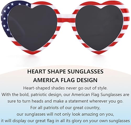 Miniatura 2 de IOHLNG Lentes de sol con forma de corazón para mujeres y hombres, de gran tamaño, de moda, con forma de amor, retro, encantadores, lindos lentes de