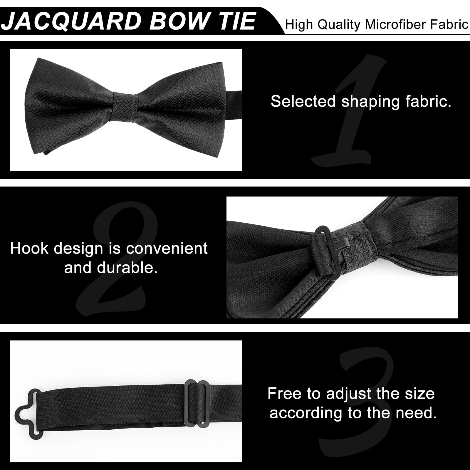 10 Pezzi Papillon da Uomo, Multi-colore Affari Tuxedo Papillon per Gli Uomini Ragazzi, Classico Pre-legato Suit Cravatte, Regolabile di Lusso Formale Collo Bowtie per Affari Matrimonio Partito