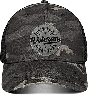 Veteran Hat Veterans Day/Memorial Day Gifts for Navy/Army/Air Force/Marine Corps,Patriotic Baseball Cap