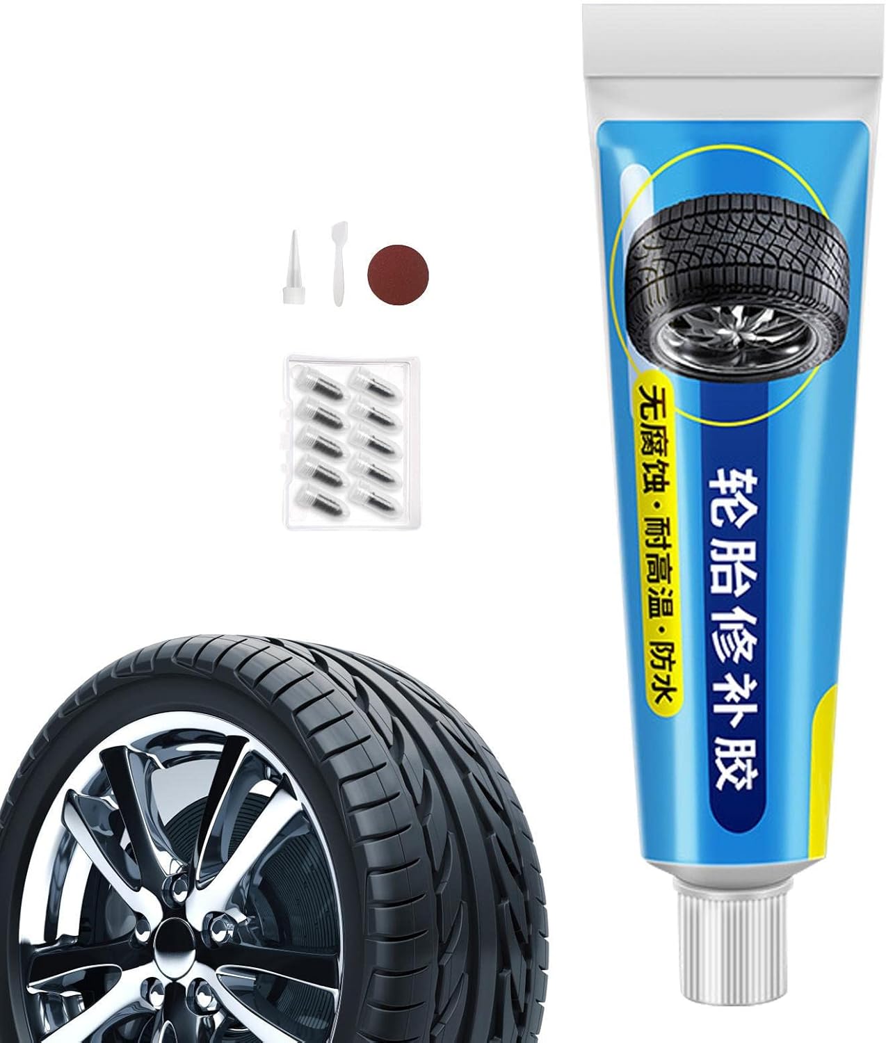Tire Repair Glue Liquid,Bicycle Car Tyre Repair Tool Bike Mighty Tyre