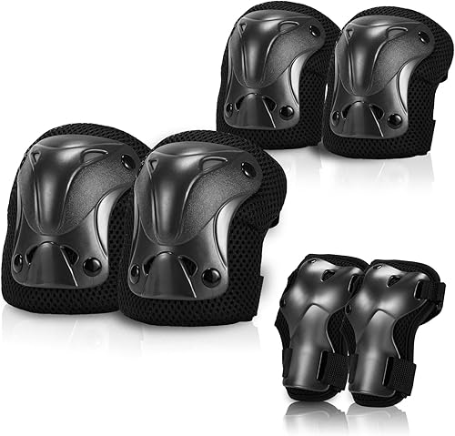 Miniatura 7 de SKT HP Equipo de protección para adultos rodilleras coderas muñequeras para patinaje en línea ciclismo patinaje