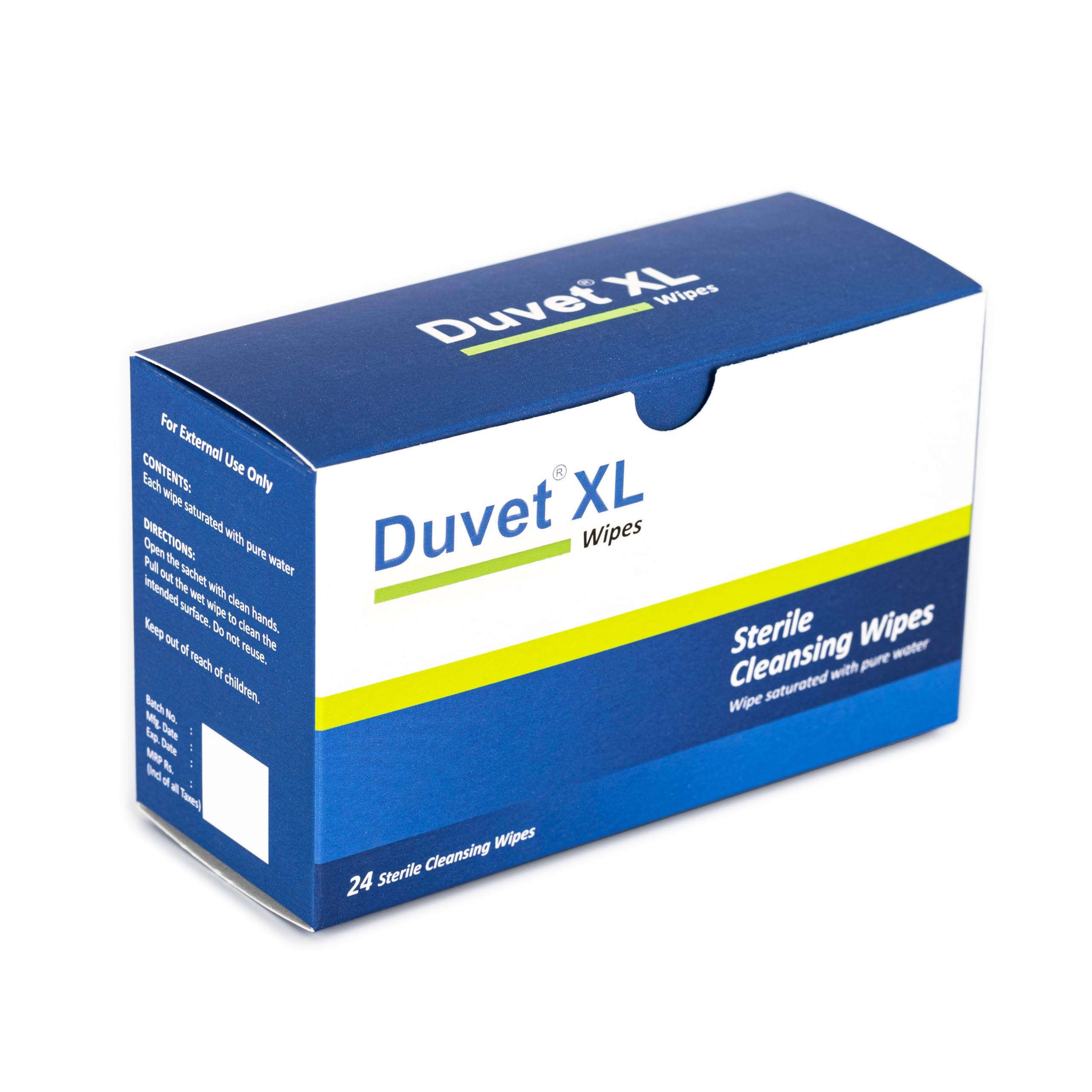 Duvet XL Sterile Cleansing Wipes 2x24s (48 Wipes)-image-33